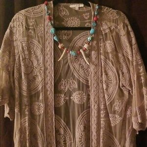 Ladies lace duster